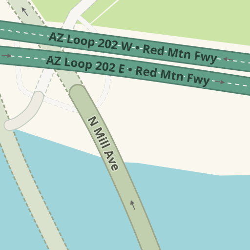 Driving directions to Tempe Town Lake, 272 W Rio Salado Pkwy