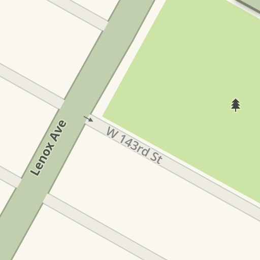 Driving directions to West 142nd Street & Lenox Avenue, New York