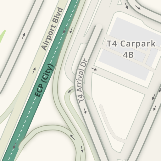 Driving directions to Changi Airport T4 ✈️, 10 Airport Blvd