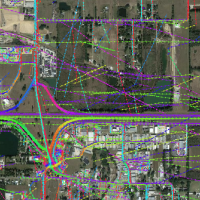 Screenshot illustrating trustworthy imagery against GPS trails.